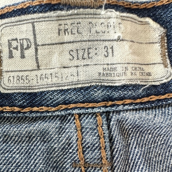 Free People Embroidered Aztec Tribal Jeans Shorts - Picture 9 of 9